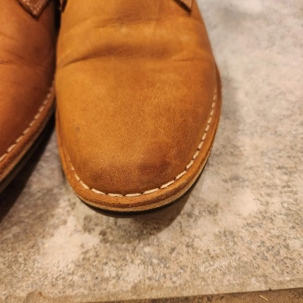 STEVE‎ MADDEN Men's Ivon Chukka Tan Leather Boots Size 9.5